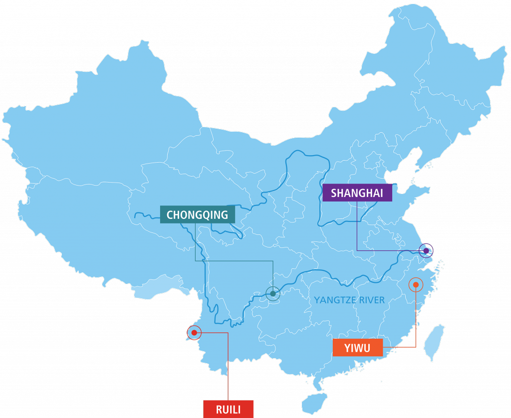 Город Иу (Китай) на карте.