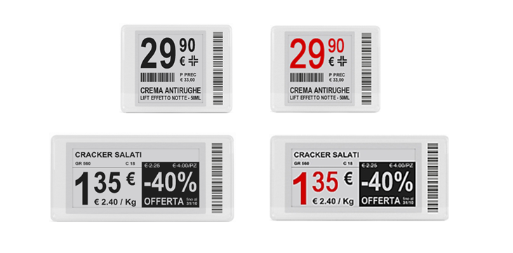 epaper electronic shelf labels